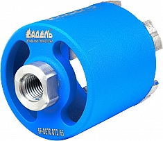 Алмазная коронка с пылеудалением для подрозетников по железобетону Адель Super Fast SF DE-D70 72/65 мм Алмазная коронка с пылеудалением для подрозетников по железобетону Адель Super Fast SF DE-D70 72/65 мм