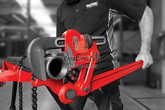 Использование сложнорычажных трубных ключей Ridgid S-2