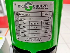 Шильдик установки алмазного бурения Dr. Schulze Drillkomplekt 100 Super Eco Шильдик установки алмазного бурения Dr. Schulze Drillkomplekt 100 Super Eco