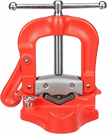 Верстачные откидные тиски для труб Ridgid 25A вид сзади